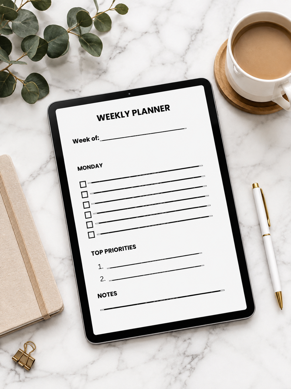Weekly Planner Printable | Instant Digital Download