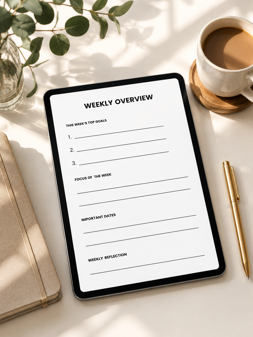 Weekly Planner Printable | Instant Digital Download